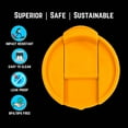 thumbnail image 5 of NuRich Hydro Wide Mouth Flip and Sip Replacement Coffee Lid or Cap Accessories Compatible with Hydroflask, Nalgene, and Many More Top Water Bottle Brands Sizes 12 16 18 20 32 40 64 Ounce, 5 of 7