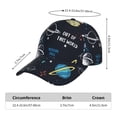 thumbnail image 2 of Gukieu Space Prin Baseball Cap, Adjustable Sweat-wicking Daily,Travel, Sports Cap, Unisex, 2 of 6