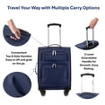 thumbnail image 5 of Jetstream Softside Carry-On Luggage, Lightweight Rolling Travel Suitcase with Spinner Wheels, 5 of 6