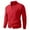 #Red, variant on DPTALR George Men Casual Fashion，Stand-up Collar，Elastic Knit Zipper Cardigan Long Sleeve Sweater Coat,Red Big and Tall Men M