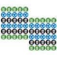 thumbnail image 2 of Qiilu 60Pcs/Set Circular Garbage Collection Identification Recycle Decal Dustbin /, 2 of 8