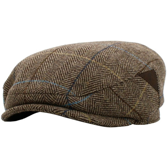 Plaid Wool Blend Newsboy Ivy Gatsby Cabbie Ascot Hat Cap Mens