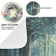 thumbnail image 2 of Yayeee Dish Drying Mat for Kitchen Counter 16"x18" Microfiber Absorbent Pad, Night Forest Scene, 2 of 7