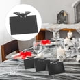thumbnail image 2 of FELTECHELECTR 50 tarjetas de lugar para sentarse, tarjetas de lugar de murciélago negro, tarjetas de lugar en blanco para fiesta de Halloween, 2 of 5