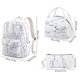 thumbnail image 4 of Mochila escolar para niñas adolescentes, mochila escolar con estuche para lápices (mármol), 4 of 5