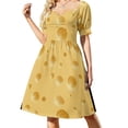 thumbnail image 2 of Vestido Mola de Panamá de manga corta, elegante vestido de fiesta para mujer 2025, vestido suelto para mujer., 2 of 7