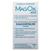 Mag-Ox 400 Magnesium Supplement, Pharmaceutical Grade Magnesium Oxide, Most Concentrated Form of Magnesium, 483mg, 240 Tablets (2 Packs of 120 Tablets)