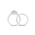 thumbnail image 4 of 10kt White Gold Round Diamond Bridal Wedding Ring Band Set 1 Cttw, 4 of 4