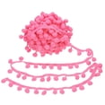 thumbnail image 1 of Uxcell Cinta de Pom Pom de 10 Yardas, 1" de Ancho, Cinta de Fleco de Bola de Pom Pom Rosa Oscuro para Manualidades de DIY, Cortinas, Ropa, Decoración del Hogar, 1 of 7