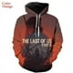 thumbnail image 3 of Sudadera con capucha con estampado 3D de The Last Of Us Part II para hombre y mujer, estilo hip hop, informal, de gran tamaño, 3 of 5