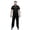 Black, variant on Professional Workwear Unisex V-Neck Scrub Top and Scrub Pant