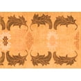 thumbnail image 1 of Ahgly Company Indoor Rectangle Abstract Orange Modern Area Rugs, 4' x 6', 1 of 4