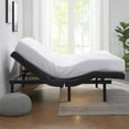 thumbnail image 4 of Virtu King Bed Frame with Massage for Stress Management, 14" High Foldable Metal Platform Bed Frame with Storage, No Box Spring Required, Tool Free Assembly, 4 of 8