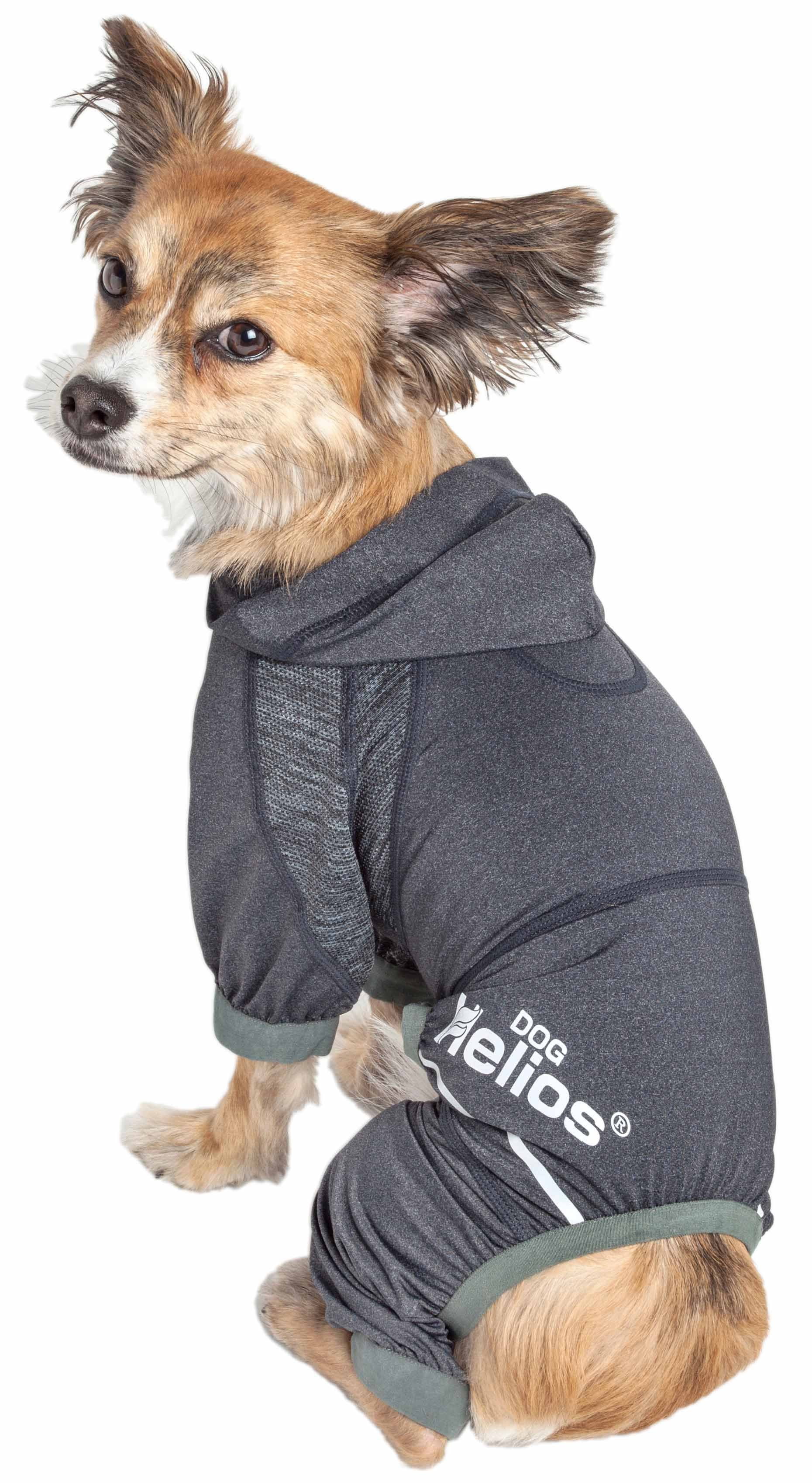 Dog Helios ® 'Namastail' Lightweight 4-Way Stretch Breathable Full Bodied Performance Yoga Dog Hoodie Tracksuit