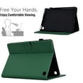 thumbnail image 2 of Case for Amazon Kindle Fire HD8/HD8 Plus 12th Gen 2022/Fire HD8/HD8 Plus 10th Gen 2020, Fiber Texture PU Leather Folio Stand Cover Flip Tablet Case with Credit Card Slot & Auto Wake/Sleep, Dark Green, 2 of 6