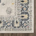 thumbnail image 6 of Hauteloom Tigris Collection Yoruk Traditional Abstract Farmhouse Hallway, Entryway, Kitchen Runner Rug - Vintage Distressed - Neutral Medallion Pattern - Dark Gray, Ivory, Turquoise - 2'7" x 10', 6 of 6