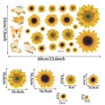 thumbnail image 5 of Pegatinas de pared de girasol y pegatinas de pared de mariposa dorada 3D,Decoración de pared de girasol amarillo despegar y pegar,Calcomanías de pared impermeables extraíbles, 5 of 5