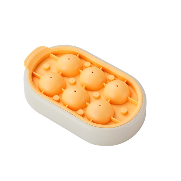 Round Ice Cube Molds Food Grade Reusable Silicone Ice Cube Tray for