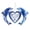 blue, variant on Sentmoon Up to 40% off Romantic Valentine's Day Pendant Painted Acrylic Hanging Decoration Home Living Room Bedroom Car Decoration Deals Flyer