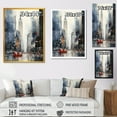 thumbnail image 4 of Designart "Skyscrapers in Grey City Heights of New York City" Architecture Framed Wall Art - Industrial Grey Skyscrapers Living Room Framed Canvas Art, 4 of 6