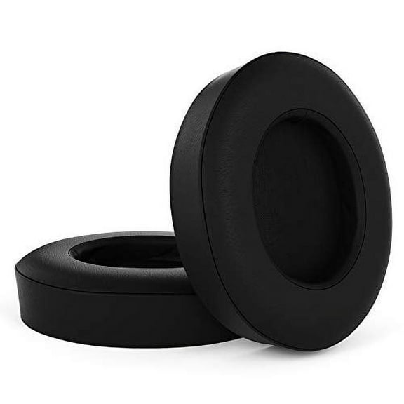 Cushions Replacement Ear Pads for Beats Studio 2 & 3 (B0501, B0500) Wired & Wireless | Softer Leather, Luxurious Memory Foam | Enhanced Noise Cancellation & Stronger Adhesive | Black