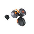 thumbnail image 3 of tamizeot Ensemble de Cuisson 3 Pcs avec Sac de Rangement pour la Pêche, la Cuisine en Plein Air, la Randonnée Orange Orange, 3 of 6