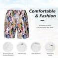 thumbnail image 5 of Lsque Mens Swim Trunks Colourful Horses Pattern - Bathing Suit Compression Liner - Beach Swim Shorts Swimwear - (S-3XL) - Stretch Quick Dry -Medium, 5 of 9