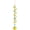 Gold With Yellow Ball Drop Prism, variant on PETGLE 20.5in Crystal Suncatcher Gazing Ball Spiral Tail,Wind Spinner Sun Catcher with Octagonal Beads,Sun Catchers Window Hanging for Outdoor Garden Decor