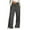 12#Dark Gray, variant on Wide Leg Sweatpants Women Baggy Cotton Joggers with Pockets Petite Low Rise Palazzo Track Pant Loose Fit Trousers Khaki M