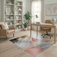 thumbnail image 2 of ODIKA Round Dining Abstract Watercolor Circle Gradient Blends Table Non-Slip Chair-Friendly for Home Office, Gaming Room, Under Desk, 2 of 7