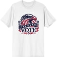 thumbnail image 3 of American Eagle Vote Adult White Crew Neck Short Sleeve Tee-3XL, 3 of 4