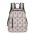 thumbnail image 1 of Balery Happy Frogs1 Mochila ligera para hombre y mujer: duradera e impermeable, ideal para la escuela, el trabajo, viajes y uso diario., 1 of 7
