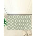 thumbnail image 4 of Shag Bath Rugs Aztec Pattern Sage Green Plush Soft Fluffy Doormat Floor Carpet,Non-Slip Living Room Bedroom Kitchen Entryway Door Mats Geometric Abstract Art, 4 of 6