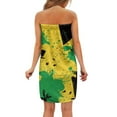 thumbnail image 3 of Yuyamidu Jamaican Flag Towel Body Wrap for Women Coconut Tree Shower Towel Wrap with Pocket Breathable Bath Wrap Towel Large Knee Length Wrap Around Towel Robe Size L, 3 of 7