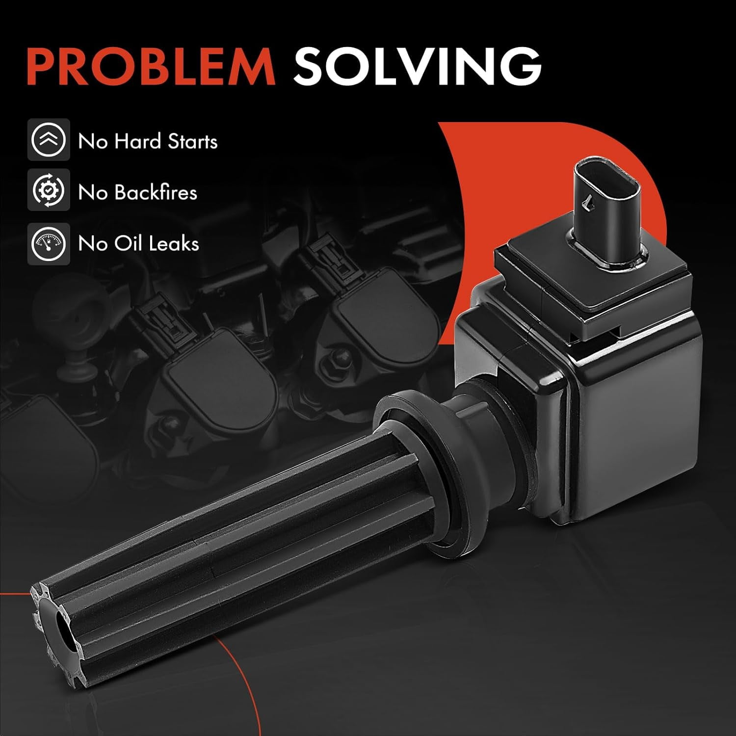 A-Premium Ignition Coil Pack Compatible with Ford EcoSport Edge Escape Explorer Focus Fusion Mustang Lincoln MKC MKT MKZ 2.0L 2.3L 2.5L 4-PC Fits select: 2012-2018 FORD FOCUS SE
