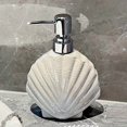 thumbnail image 1 of Creativa botella de loción de cerámica con concha brillante nacarada for cocina y baño, práctica y estética esencial for el hogar, 1 of 5