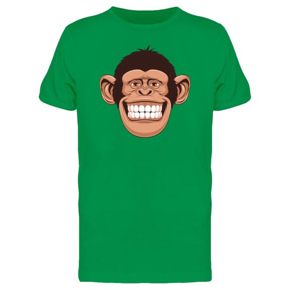 Cheerful Chimpanzee Head Tee Men's -Image by Shutterstock