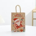 thumbnail image 5 of Christmas Gifts Bags, 4 Pack Medium Size Kraft Paper Bags with Handle for Holiday Gifts, 1 for Each Type, 5 of 7