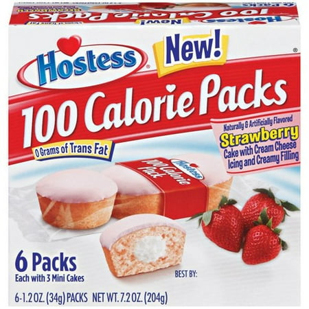 Chocolate flavored Interstate Brands Hostess 100 Calorie Packs Mini Cakes, 6 ea - Walmart.com