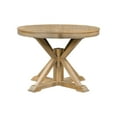 thumbnail image 2 of Aukfa Extendable Dining Table for 6, 42"-54" Round Kitchen Table with Butterfly Leaf for Dining Room/Living Room, Natural Wood, 2 of 8