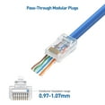 thumbnail image 3 of Conectores RJ45 de paso directo Cat 6 de Cable Matters, paquete de 50, 3 of 8