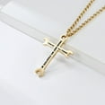 thumbnail image 3 of New Men Women Wrench Cross 14K Yellow Gold Necklace I CAN DO ALL THINGS Bible Verse, tool Pendant punk Jewelry Gift, 3 of 8