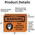 thumbnail image 2 of (2 Pack) Wear Breathing Apparatus In This Area OSHA Warning Sign, 2 of 7