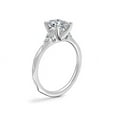 thumbnail image 2 of 2.15 Carat Wonderful Oval Cut Moissanite Halo Proposal Ring for Women Solid 14K White Gold Size 9.5 by Diamond-Capitals, 2 of 8