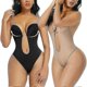 thumbnail image 3 of Sujetador moldeador sin espalda para mujer, escote en V profundo, tanga sin costuras, faja invisible para bodas, 3 of 5