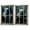black A, variant on Halloween Decorations Ghost Wall Decals, 2 Pack Large 47x32 inch Fabric Fake Window Clings, 3D Ghoul Wall Stickers for Home Party Decor, black A