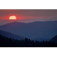 thumbnail image 2 of Jones, Adam 14x11 White Modern Wood Framed Museum Art Print Titled - Sunset from Morton Overlook-Great Smoky Mountains National Park-Tennessee, 2 of 4