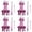 pink 4PCS, variant on 1 Set Double-Head DIY Knitting Tool Knit Spool Set Knitting Weaver