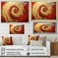 thumbnail image 4 of Designart "Fusion Spiral In Red And Gold III" Abstract Spirals Canvas Wall Art, 4 of 7