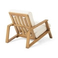thumbnail image 4 of Noble House Reyna Contemporary Acacia Wood Solid Print Club Chairs with Cushions, Beige Set of 2, 4 of 8
